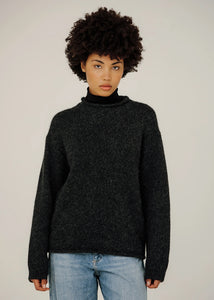 Bare Knitwear Linden Pullover in Basalt