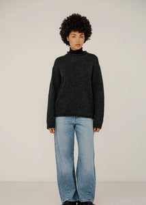 Bare Knitwear Linden Pullover in Basalt