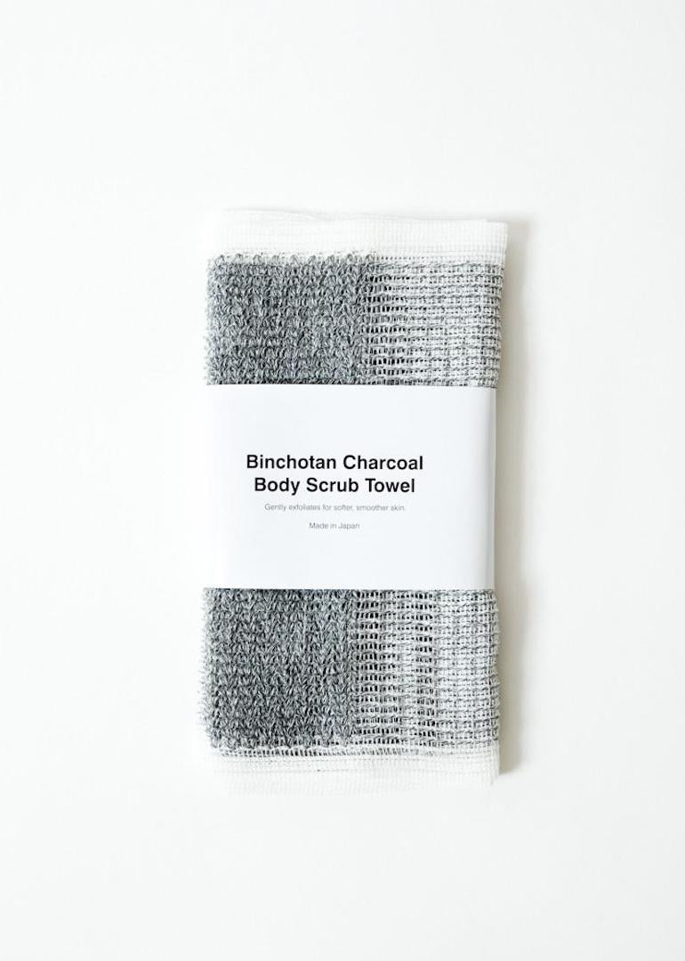 Binchotan Charcoal Body Scrub Towel