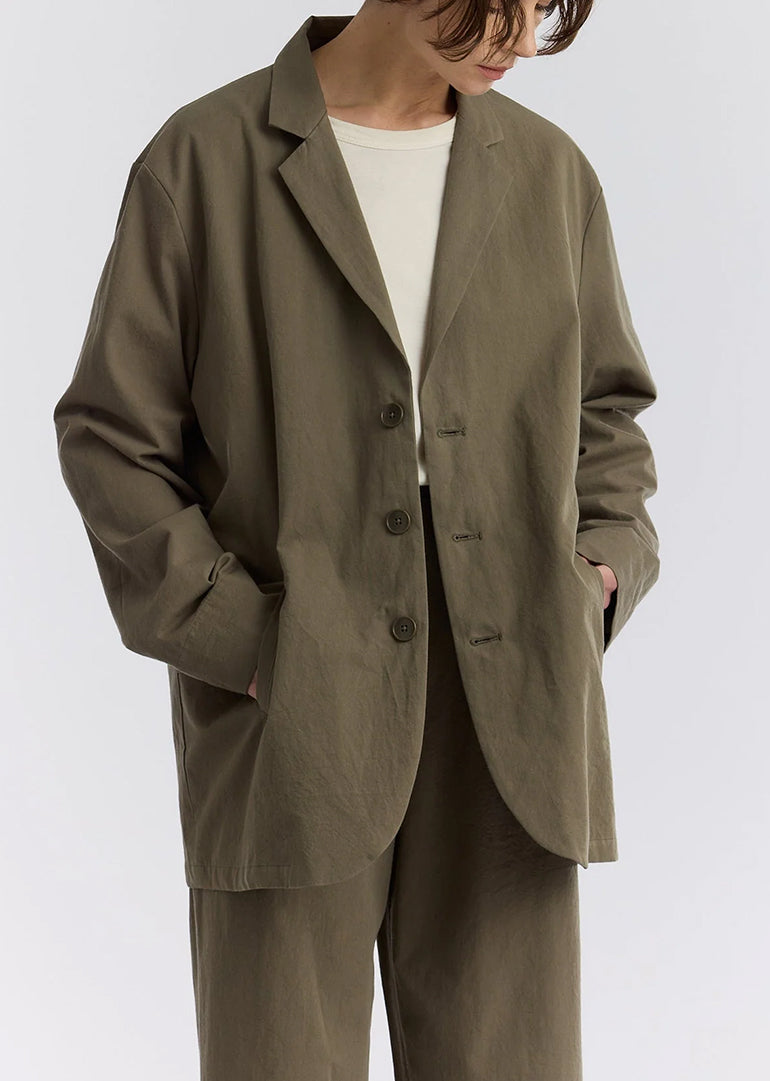 Black Crane - Blazer in Dark Olive