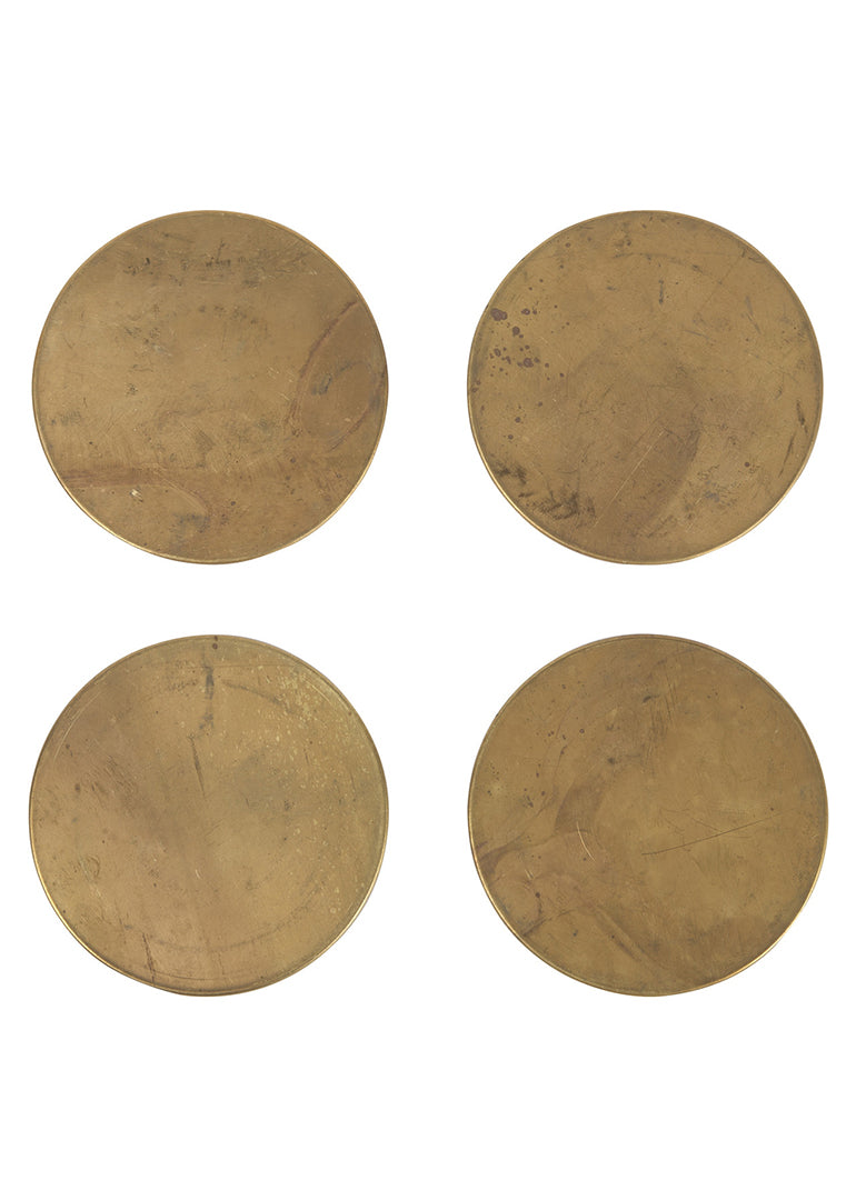 Brass Coaster Set of 4