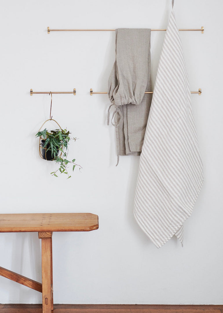 Brass Towel Bar in Small, Medium or Large