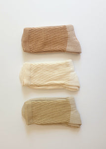 Color Grown Organic Cotton Crew Socks - 3-Pack Mixed Colors