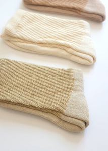 Color Grown Organic Cotton Crew Socks - 3-Pack Mixed Colors