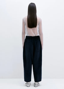 Cordera - Corduroy Baggy Pants in Navy