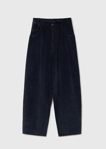 Cordera - Corduroy Baggy Pants in Navy