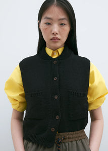 Cordera - Cotton Waistcoat - Black