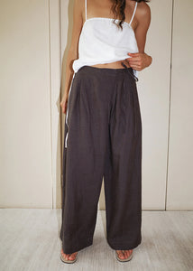 Deiji Studios - The Fold Pant in Slate Check