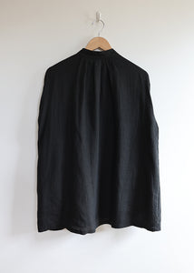 Ichi Antiquites - French Linen Shirt in Black