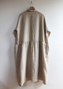 Ichi Antiquites - Linen Dress in Natural