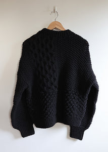 Ichi Antiquites - Peru Hand Knit Pullover in Black