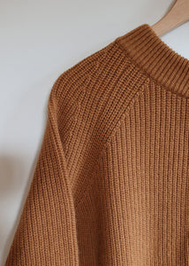 Ichi Antiquites - Ridge Knitting Cardigan in Camel