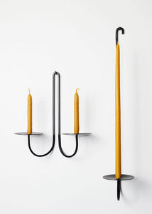 Iron Candle Holder - Two Arm by  Fredericks & Mae 