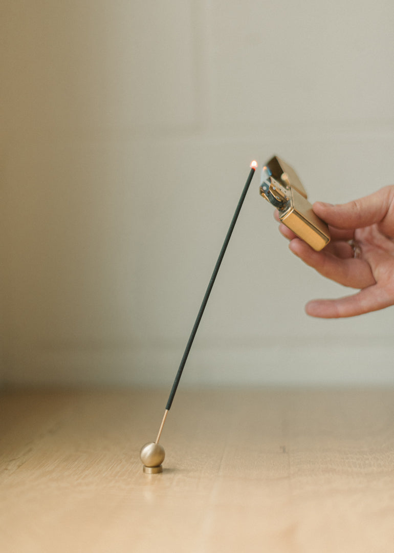 Japanese Brass Incense Holder