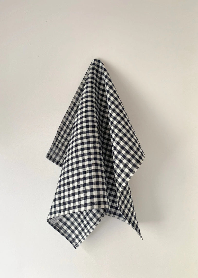 Kitchen Cloth in Navy White Check