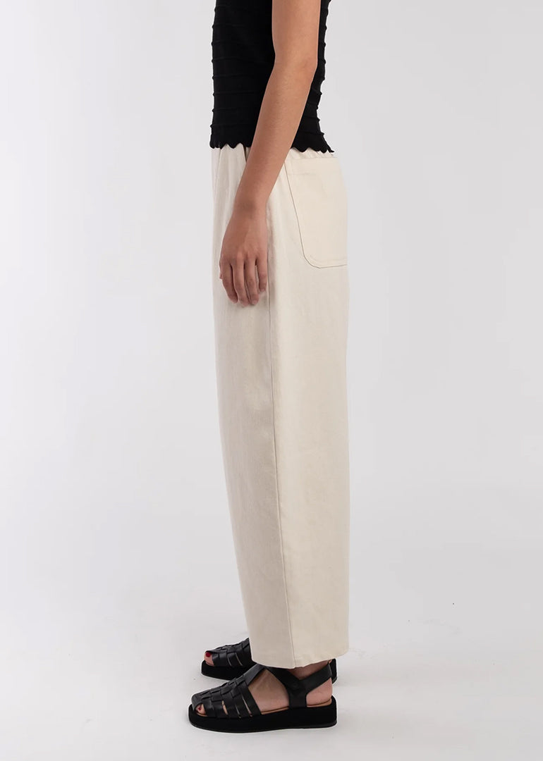 Micaela Greg - Barrel Pant in Cream