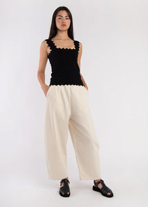 Micaela Greg - Barrel Pant in Cream