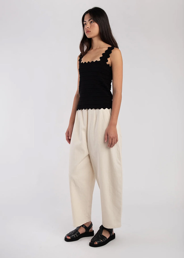 Micaela Greg - Barrel Pant in Cream