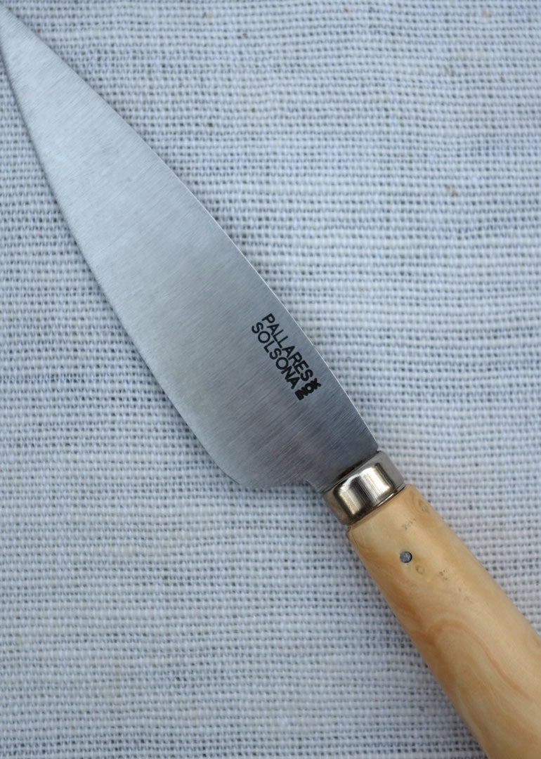 Pallares Solsona - Kitchen Knife 11 cm with Boxwood Handle - Stainless Steel