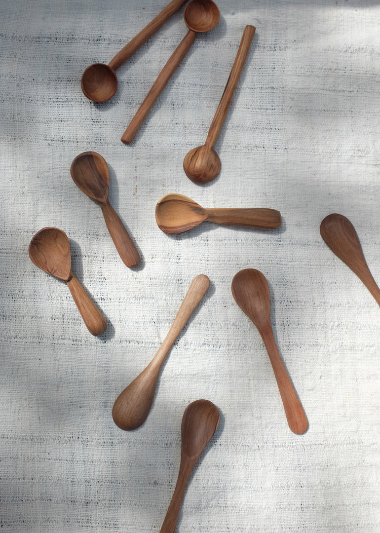 Small Olive Wood Spoon - Flat, Round or Thick